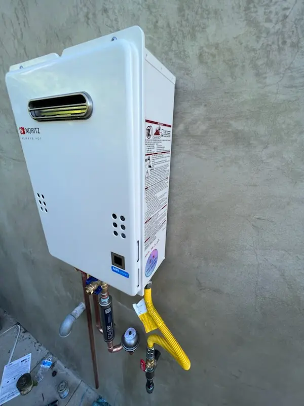 Tankless water heater installation for Purcell homes